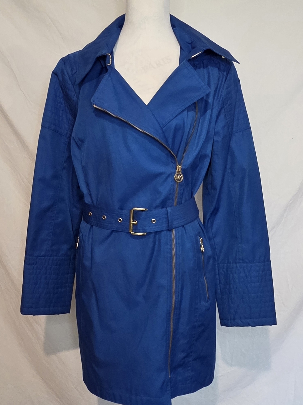 *NWOT* Michael Kors Cobalt Blue Belted Trench Coat